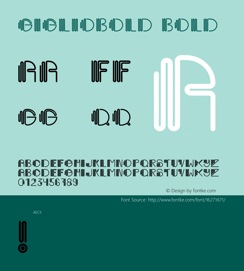 GiglioBold Bold Version 001.000图片样张