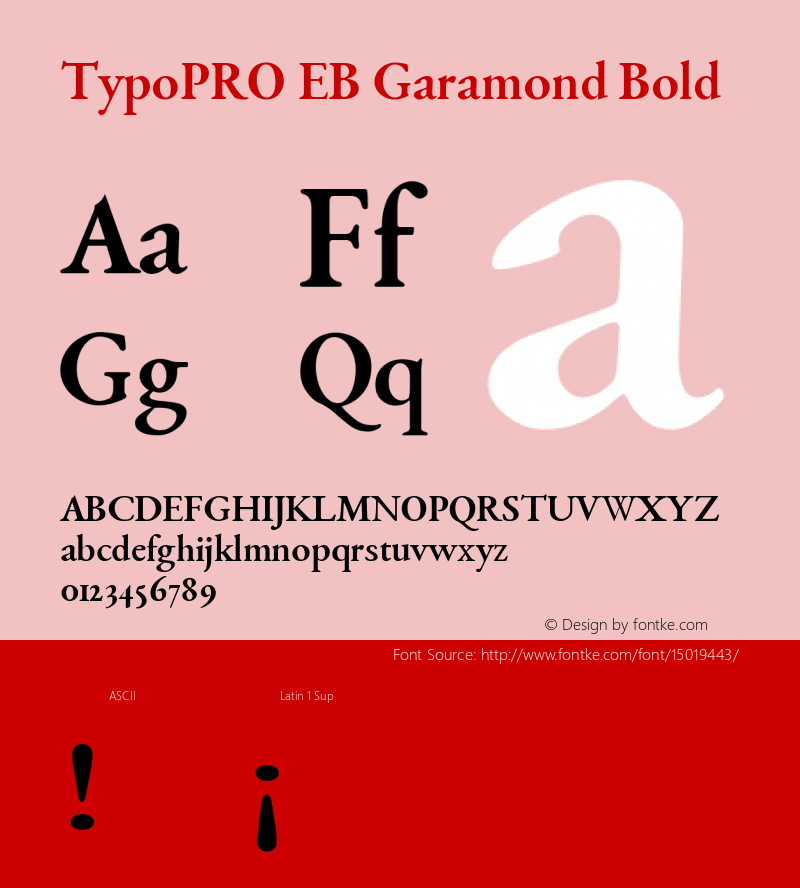 TypoPRO EB Garamond Bold Version 000.014图片样张