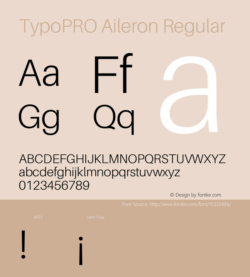 TypoPRO Aileron Regular Version 1.102;PS 001.102;hotconv 1.0.70;makeotf.lib2.5.58329图片样张