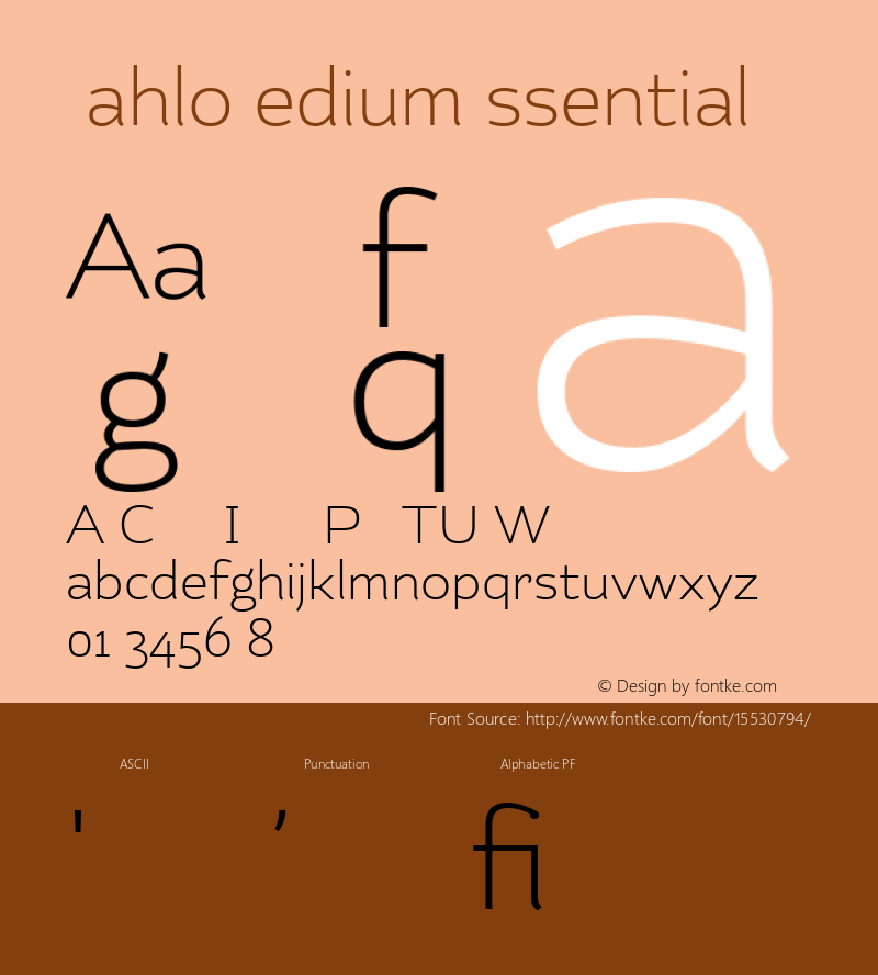 KahloMediumEssential ☞ Version 1.000;com.myfonts.easy.latinotype.kahlo.med.wfkit2.version.46oF图片样张
