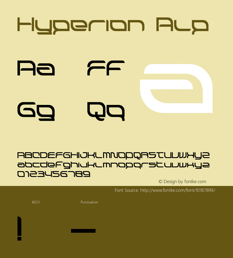 Hyperion Alp Macromedia Fontographer 4.1.3 1998.03.17图片样张