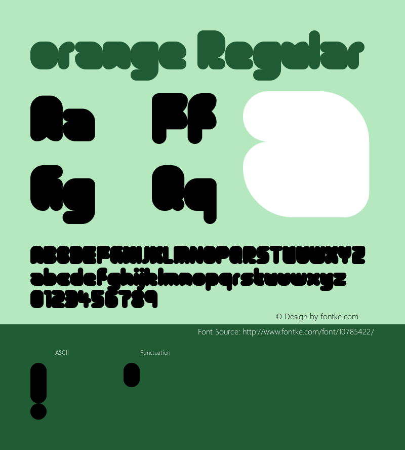 orange Regular Version 1.0图片样张