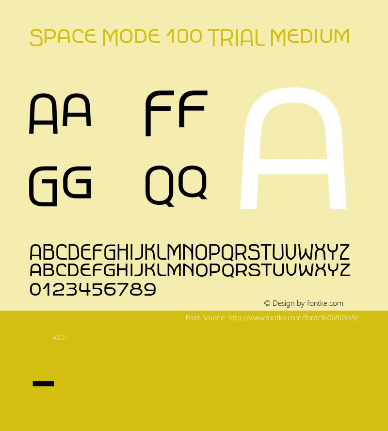 Space Mode 1.0 TRIAL Medium Version 1.000;hotconv 1.0.109;makeotfexe 2.5.65596图片样张