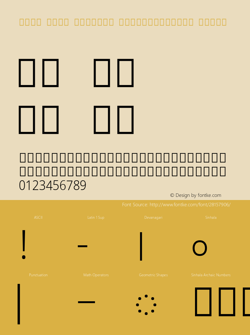 Noto Sans Sinhala SemiCondensed Light Version 2.000;GOOG;noto-source:20181019:f8f3770;ttfautohint (v1.8.2)图片样张