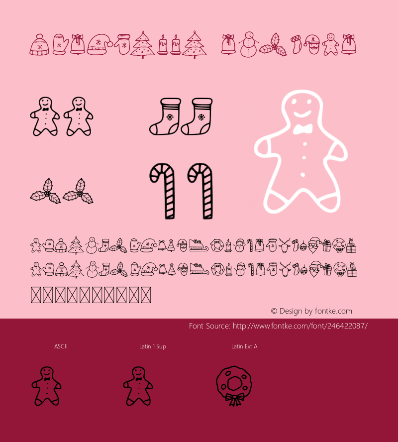 Chrisdood Version 1.001;Fontself Maker 3.5.7图片样张