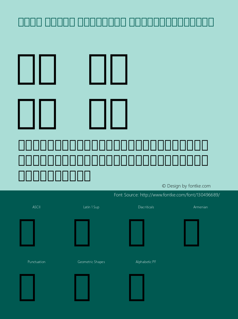 Noto Serif Armenian ExtraCondensed Version 2.005图片样张