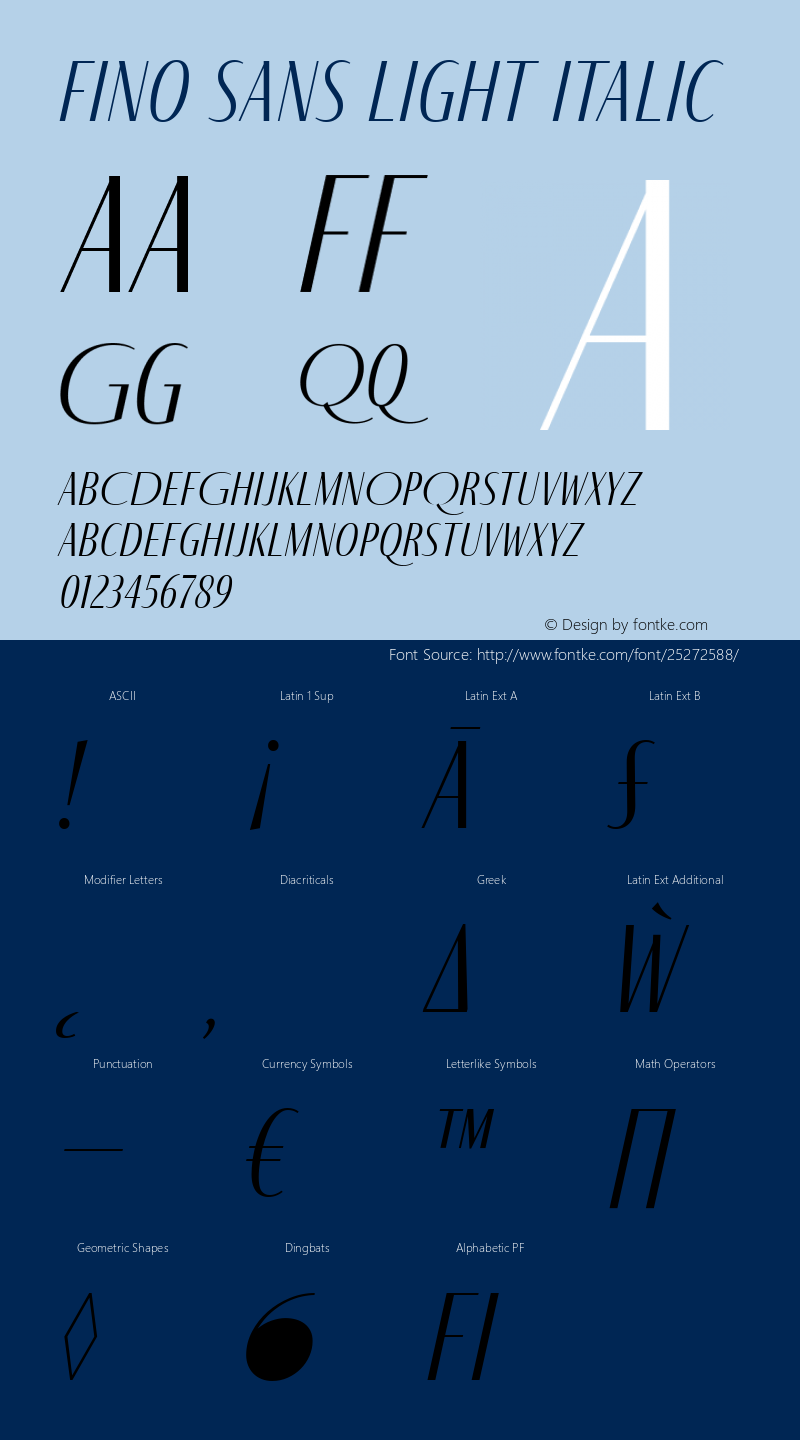 Fino Sans Light Italic Version 1.012;PS 001.012;hotconv 1.0.88;makeotf.lib2.5.64775图片样张