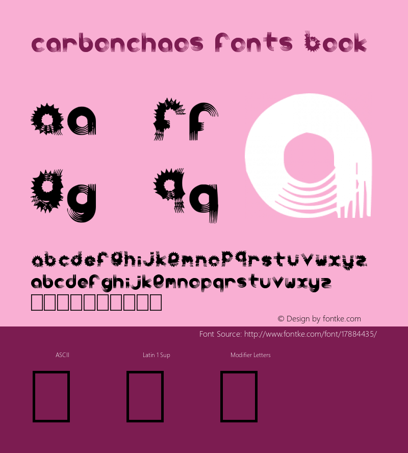 carbonchaos fonts Book Version 1.00 May 22, 2011, i图片样张