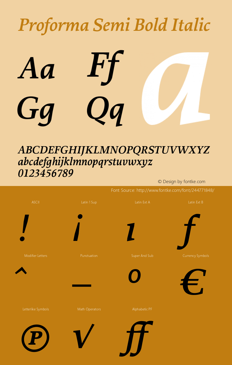 Proforma SemiBold Italic Version 1.000;PS 1.0;hotconv 1.0.86;makeotf.lib2.5.63406图片样张