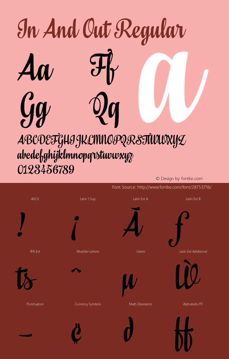 InAndOut Version 1.000;com.myfonts.fenotype.in-and-out.regular.wfkit2.47DL图片样张