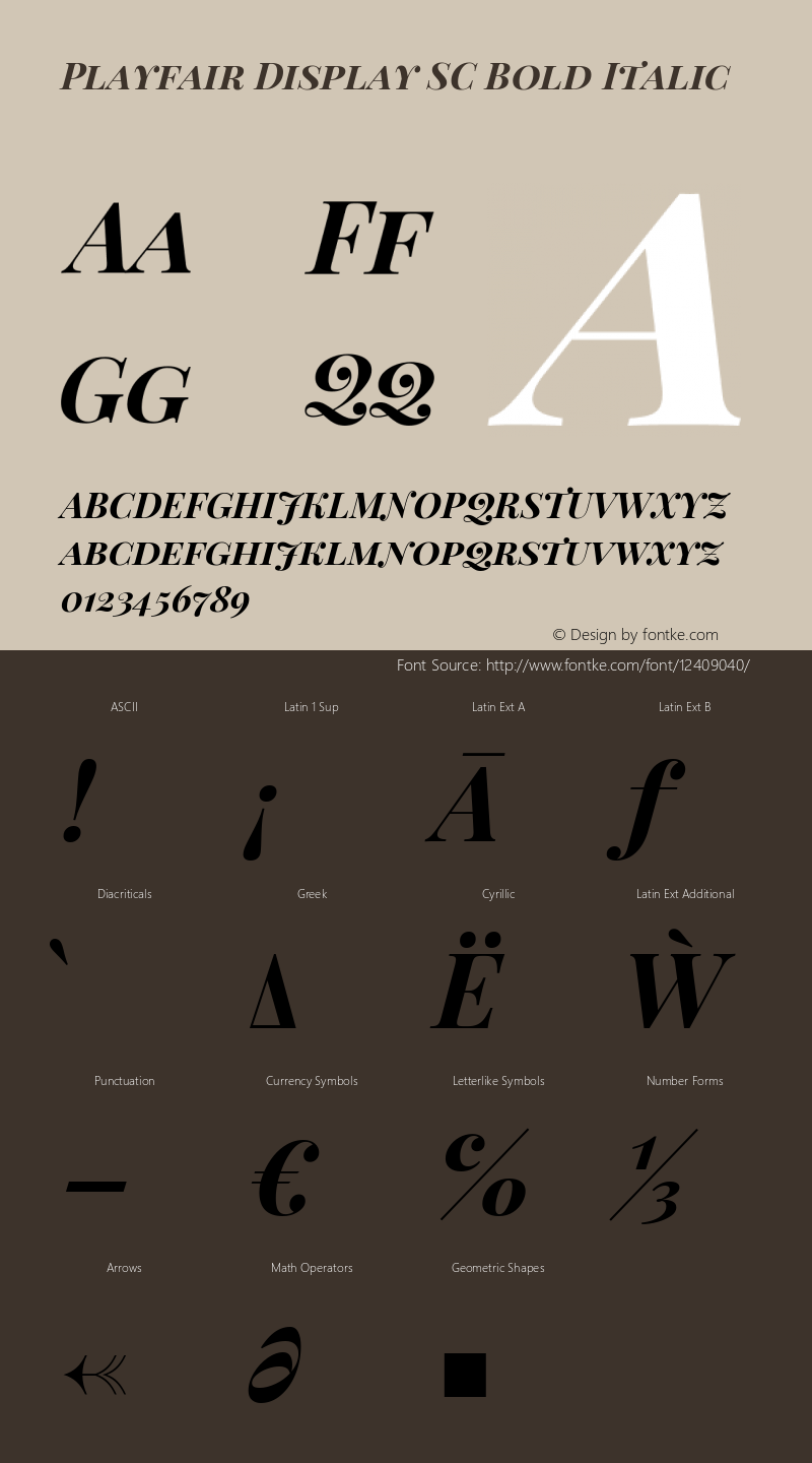 Playfair Display SC Bold Italic Version 1.005; ttfautohint (v1.2) -l 10 -r 42 -G 200 -x 21 -D latn -f latn -w G -X 