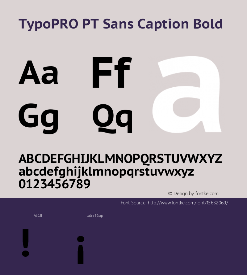 TypoPRO PT Sans Caption Bold Version 2.005图片样张