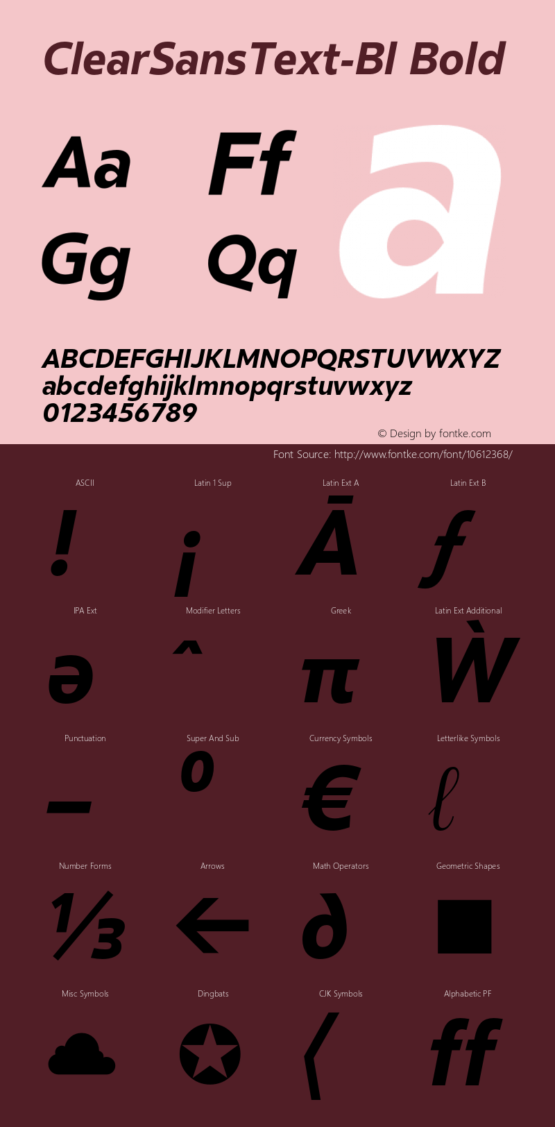 ClearSansText-Bl Bold Version 001.000;com.myfonts.positype.clear-sans.black-italic.wfkit2.44K7图片样张