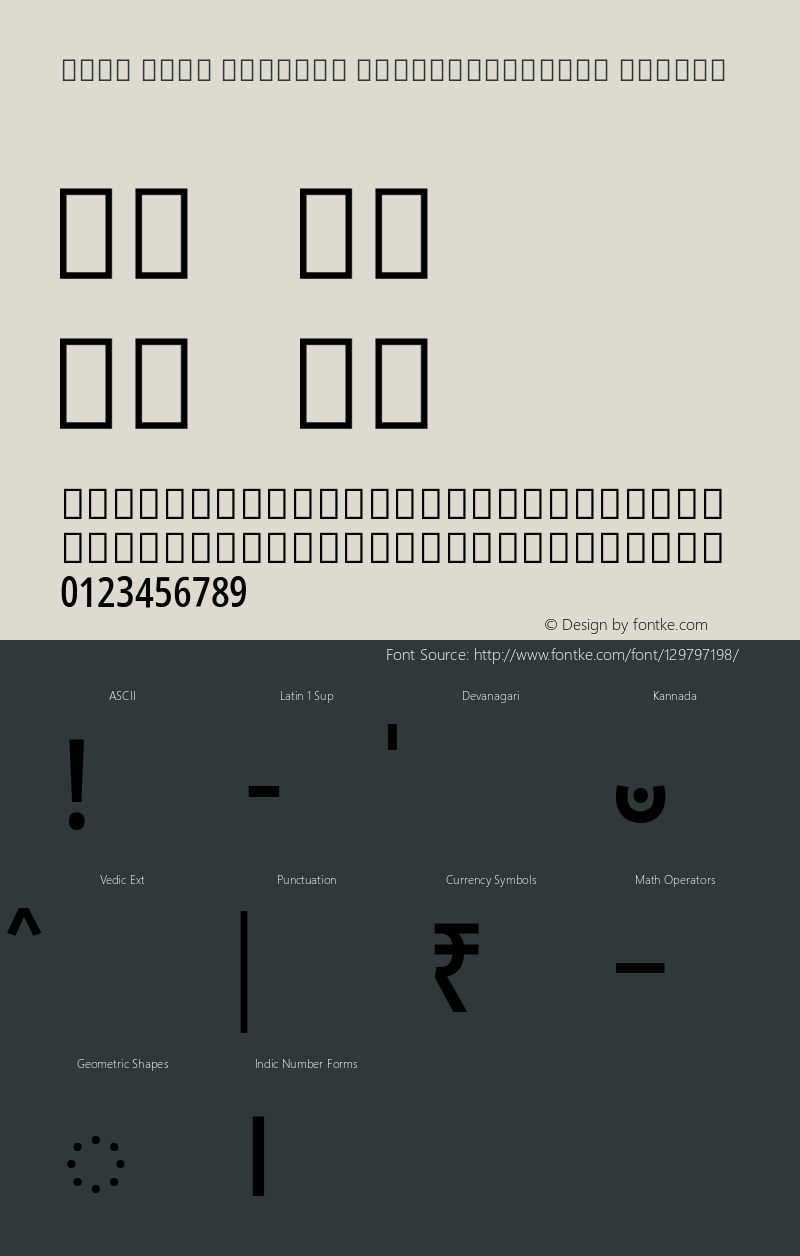 Noto Sans Kannada ExtraCondensed Medium Version 2.001; ttfautohint (v1.8.3) -l 8 -r 50 -G 200 -x 14 -D knda -f none -a qsq -X 