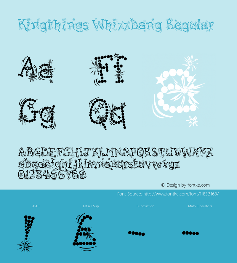 Kingthings Whizzbang Regular 1.0图片样张