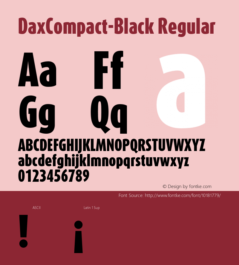 DaxCompact-Black Regular 4.460图片样张