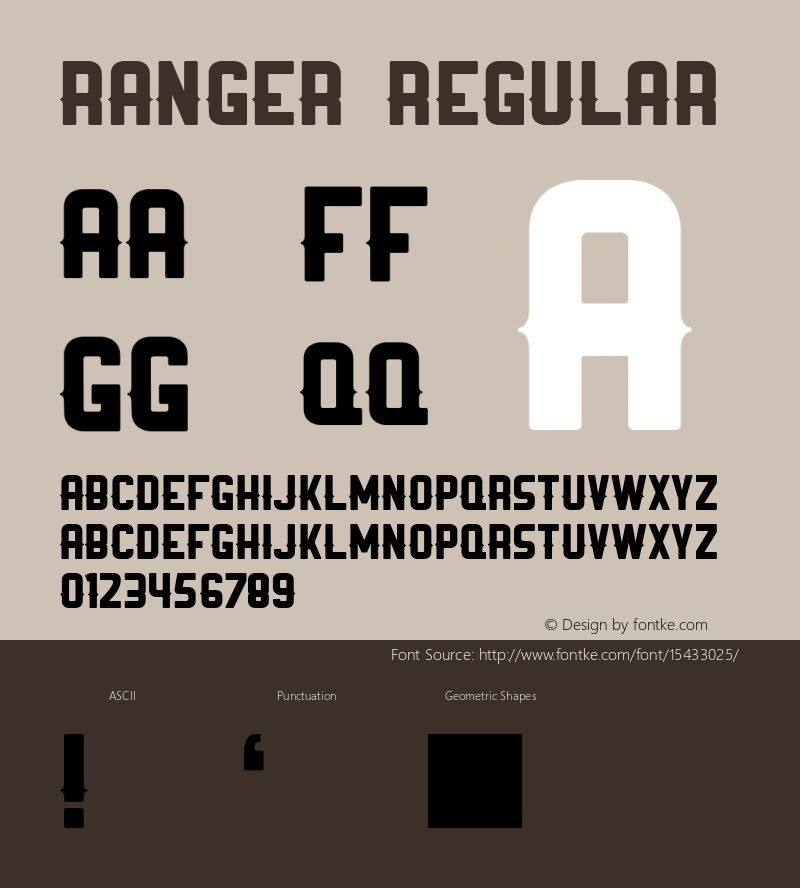 Ranger Regular Version 1.0图片样张