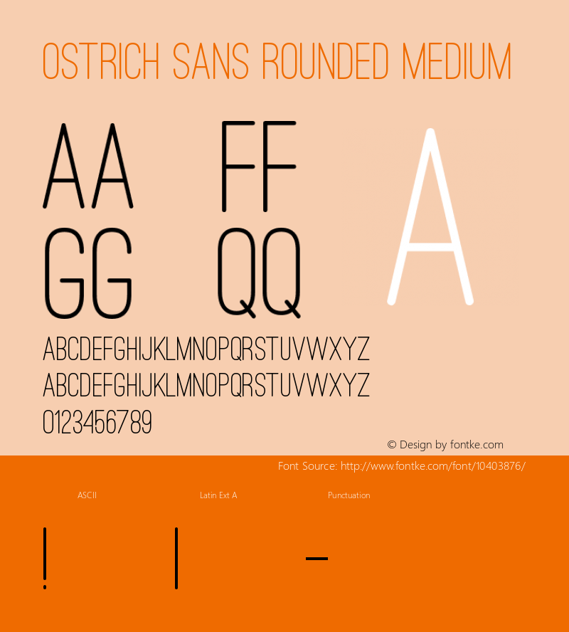 Ostrich Sans Rounded Medium Version 1.001图片样张