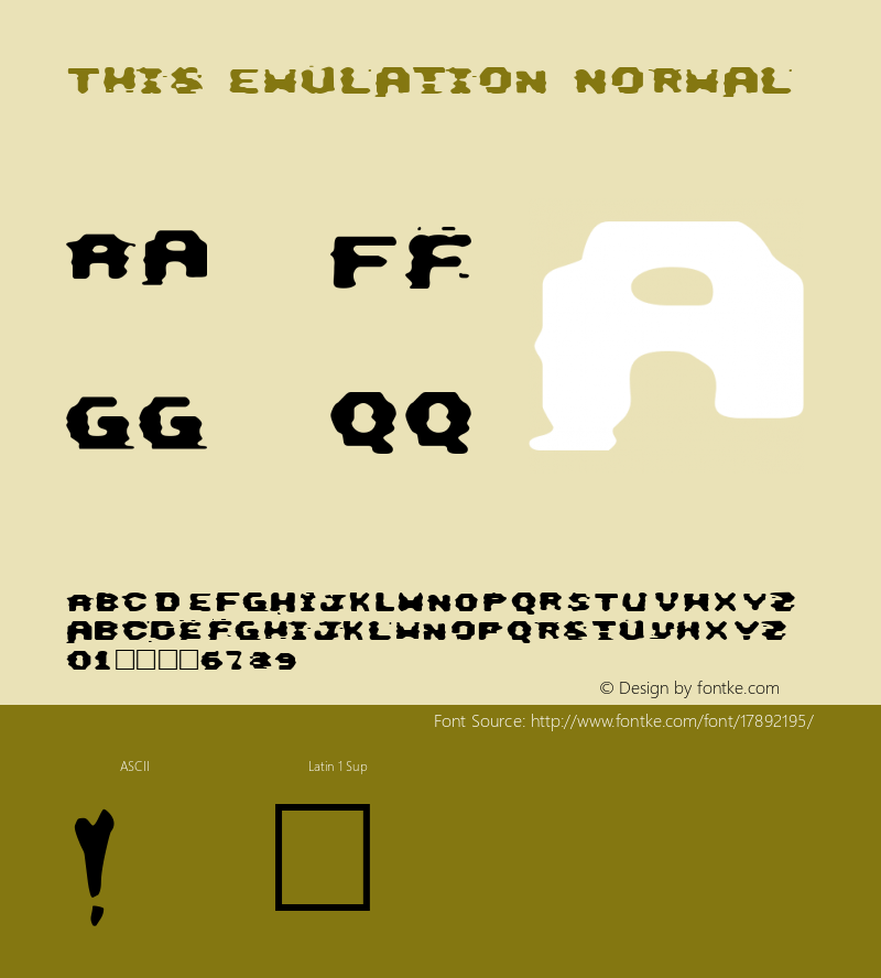 This Emulation Normal 1.0 Wed Jun 18 23:59:38 1997图片样张