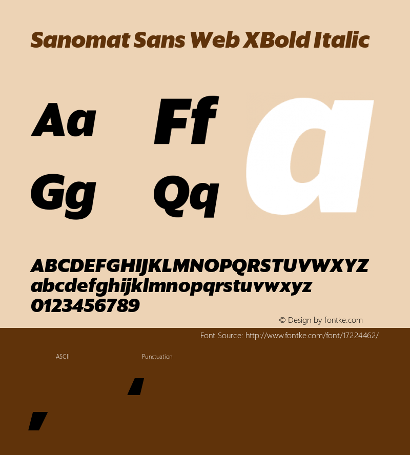Sanomat Sans Web XBold Italic Version 1.1 2015图片样张