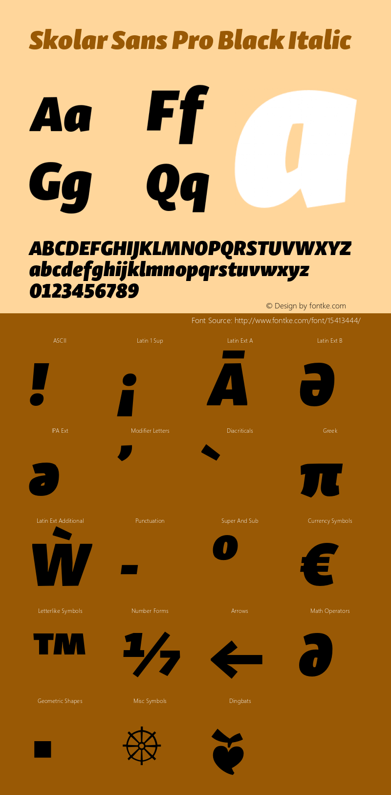 Skolar Sans Pro Black Italic Version 1.000;PS 001.001;hotconv 1.0.56图片样张