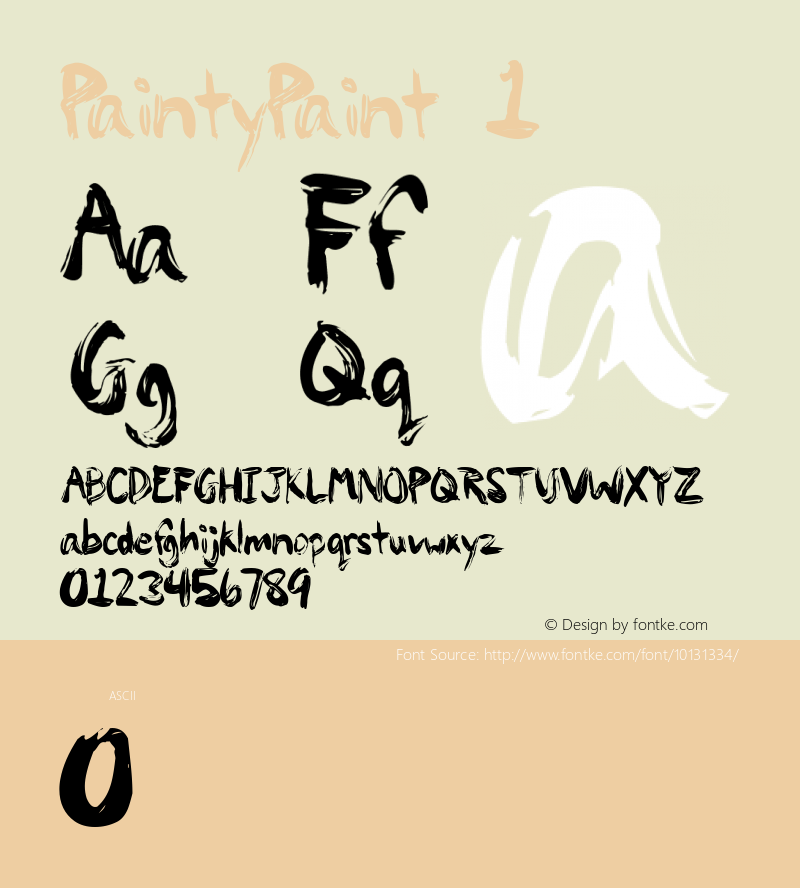 PaintyPaint 1 Macromedia Fontographer 4.1 8/11/2004图片样张