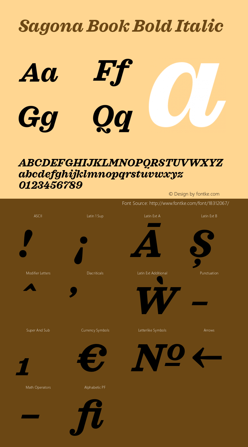 Sagona Book Bold Italic Version 1.000;PS 001.000;hotconv 1.0.88;makeotf.lib2.5.64775图片样张