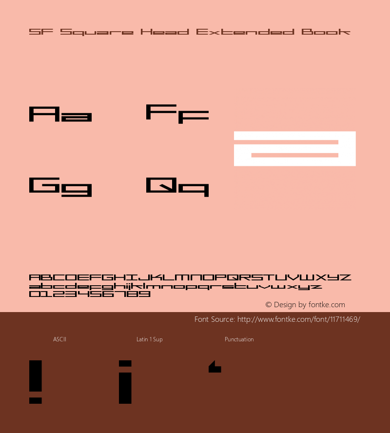 SF Square Head Extended Book Version ver 1.0; 1999. Freew图片样张