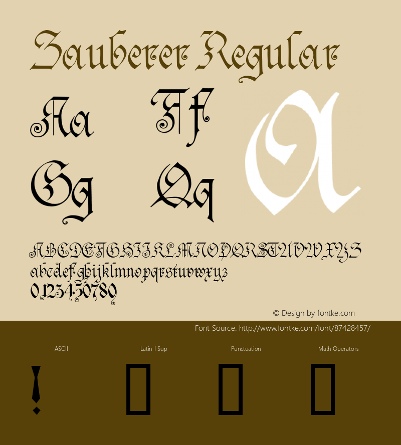 Zauberer W05 Regular Version 4.70图片样张