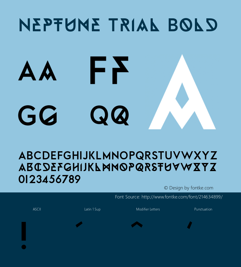 NeptuneTrial-Bold 1.000图片样张