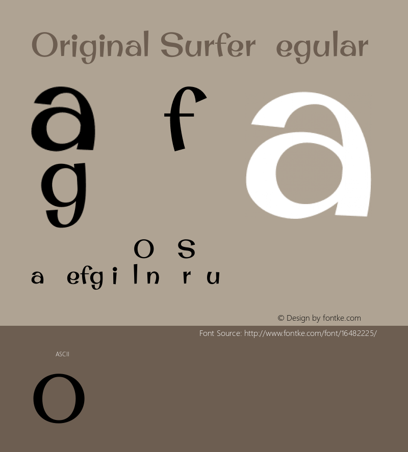 Original Surfer Regular Version 1.001图片样张