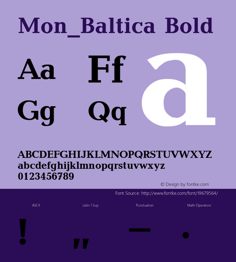 Mon_Baltica Bold Converted from t:\BALTB.BF1 by ALLTYPE图片样张