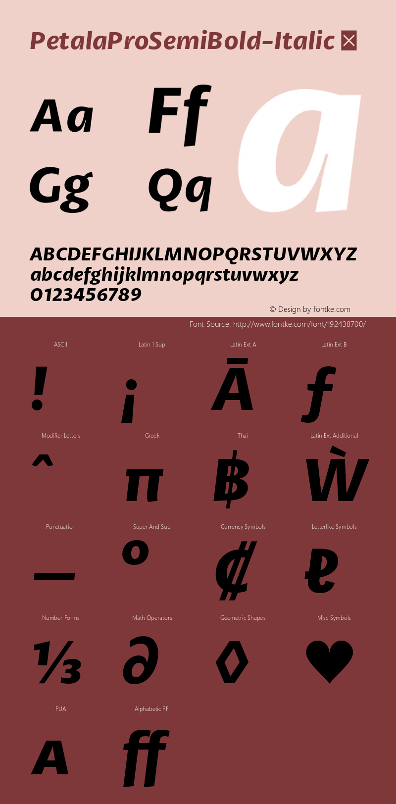 ☞PetalaProSemiBold-Italic Version 1.001;com.myfonts.easy.typefolio.petala-pro.semi-bold-italic.wfkit2.version.43zc图片样张