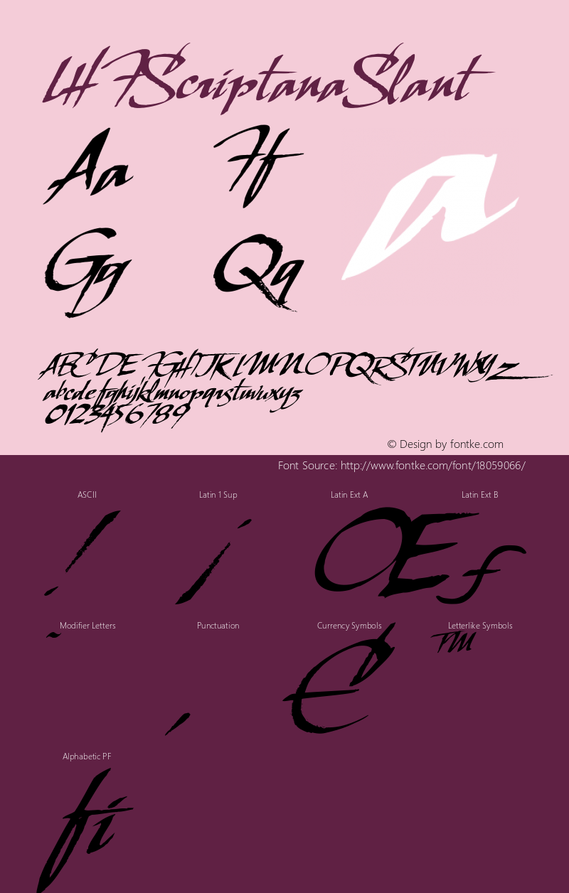 LHFScriptanaSlant ☞ (1.0) ;com.myfonts.letterheadfonts.lhf-scriptana-regular.slant.wfkit2.3Apn图片样张