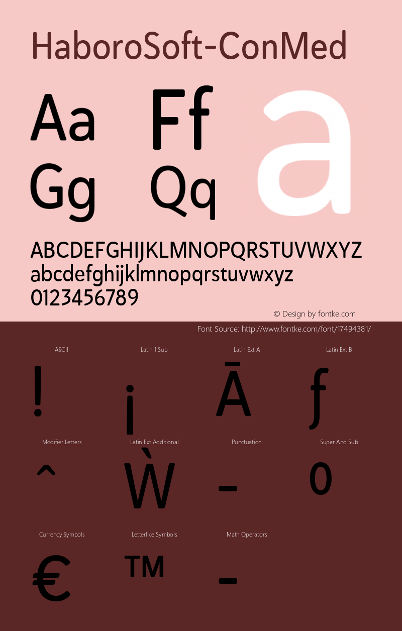 HaboroSoft-ConMed ☞ Version 1.000;com.myfonts.easy.insigne.haboro-soft.condensed-medium.wfkit2.version.4BYy图片样张