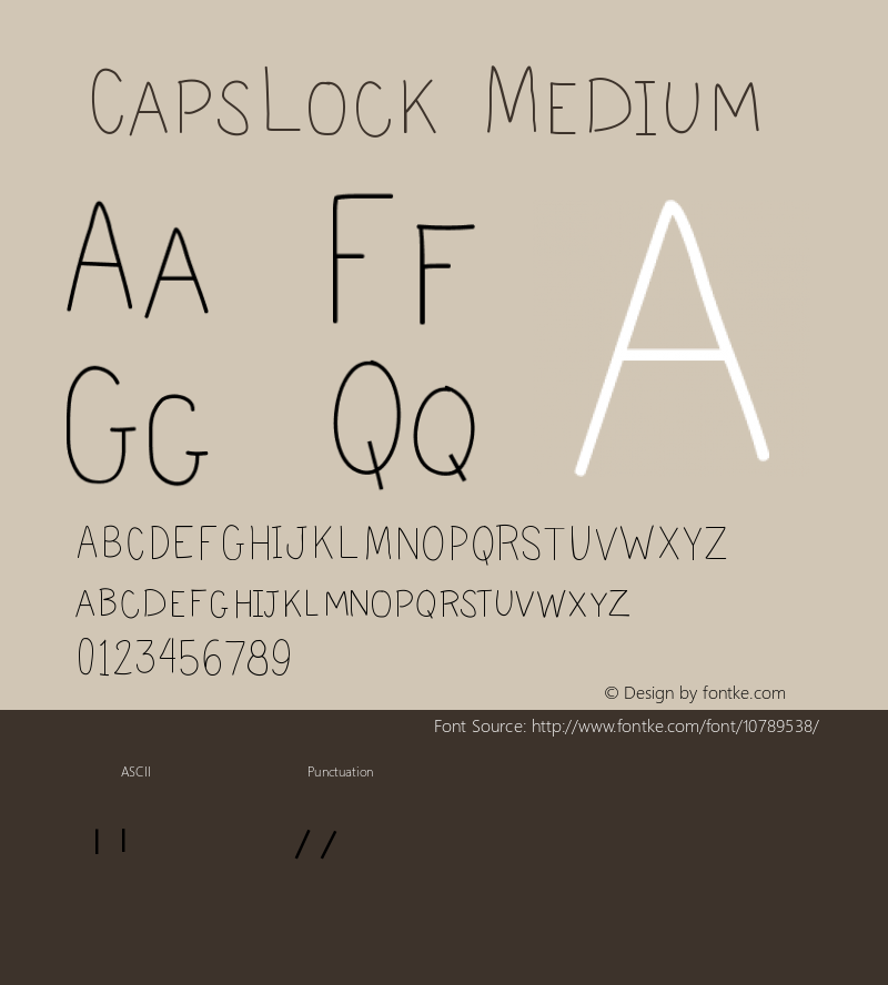 CapsLock Medium Version 001.000图片样张