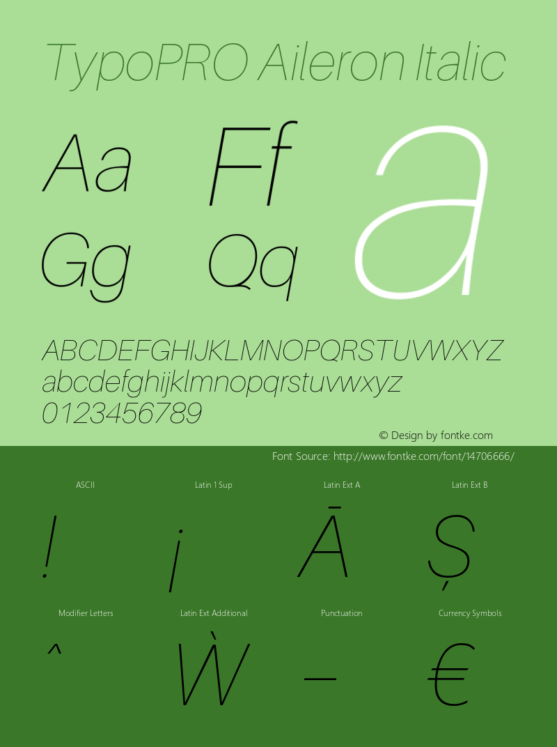 TypoPRO Aileron Italic Version 1.000;PS 001.000;hotconv 1.0.70;makeotf.lib2.5.58329图片样张