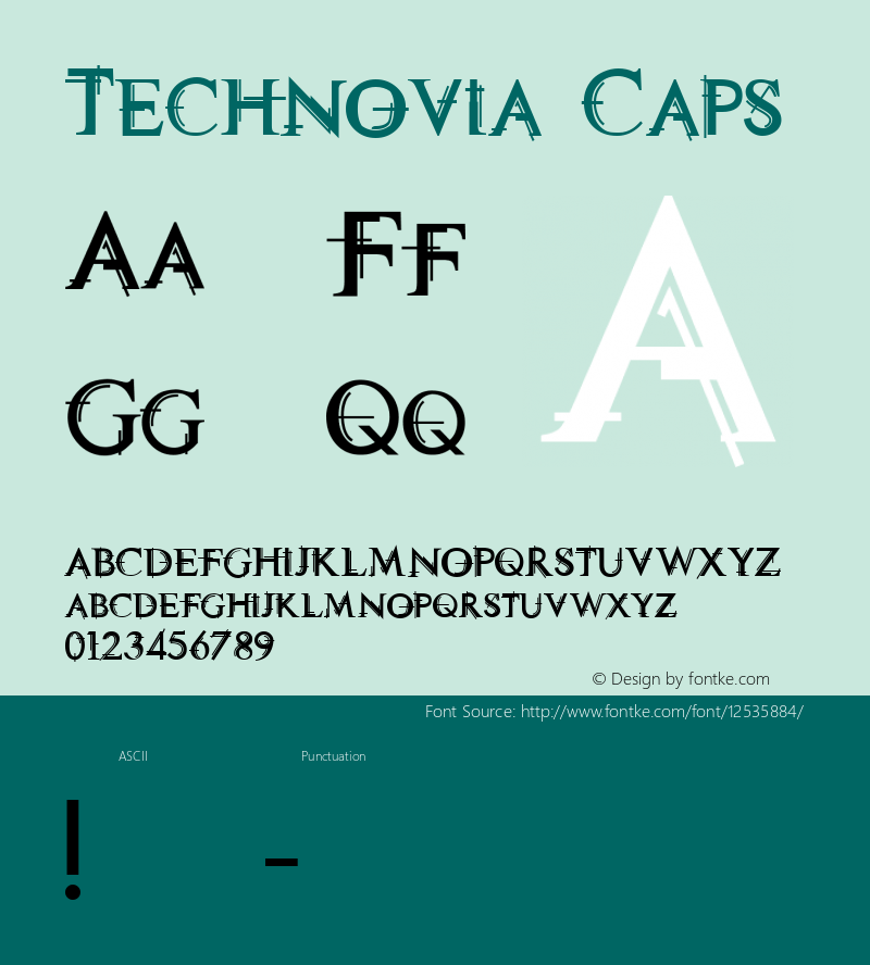 Technovia Caps Macromedia Fontographer 4.1.5 9/5/97图片样张