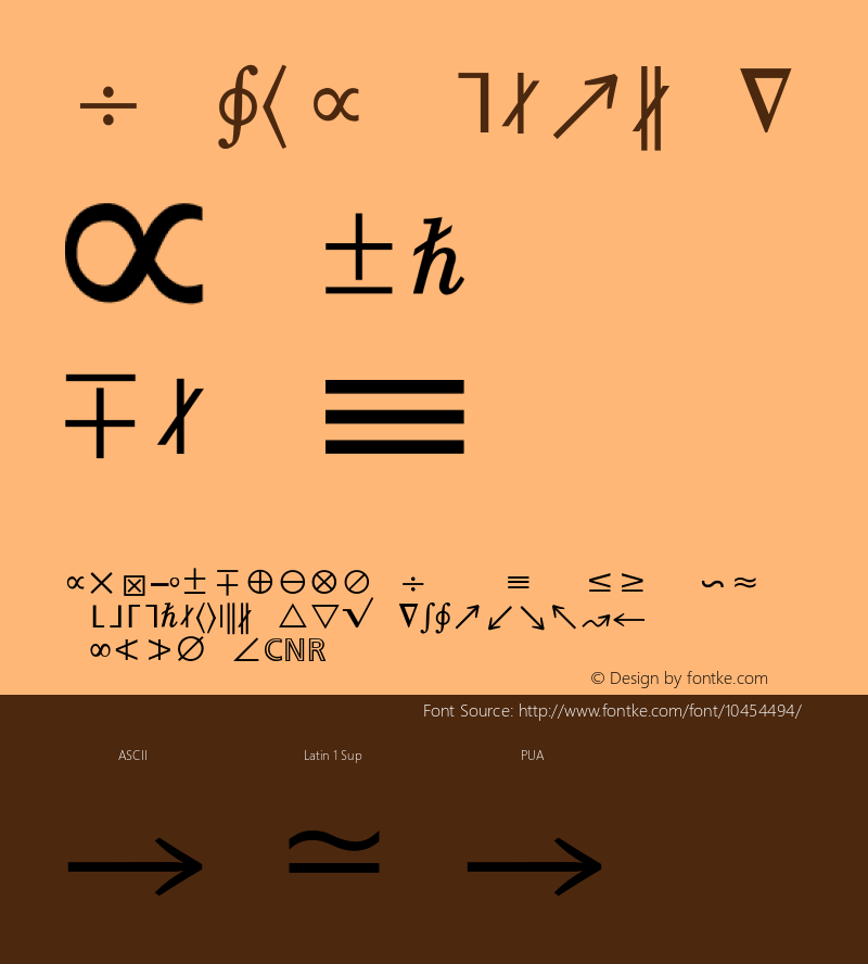 Math A Regular Converter: Windows Type 1 Installer V1.0d.￿Font: V1.3图片样张