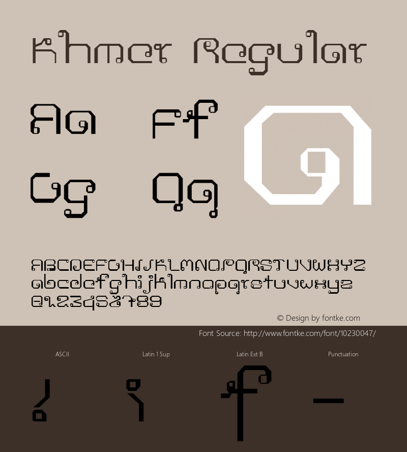 Khmer Regular Version 1.0图片样张