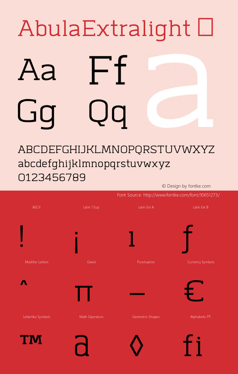 AbulaExtralight ☞ Version 1.000;com.myfonts.easy.typesketchbook.abula.extralight.wfkit2.version.4dXX图片样张