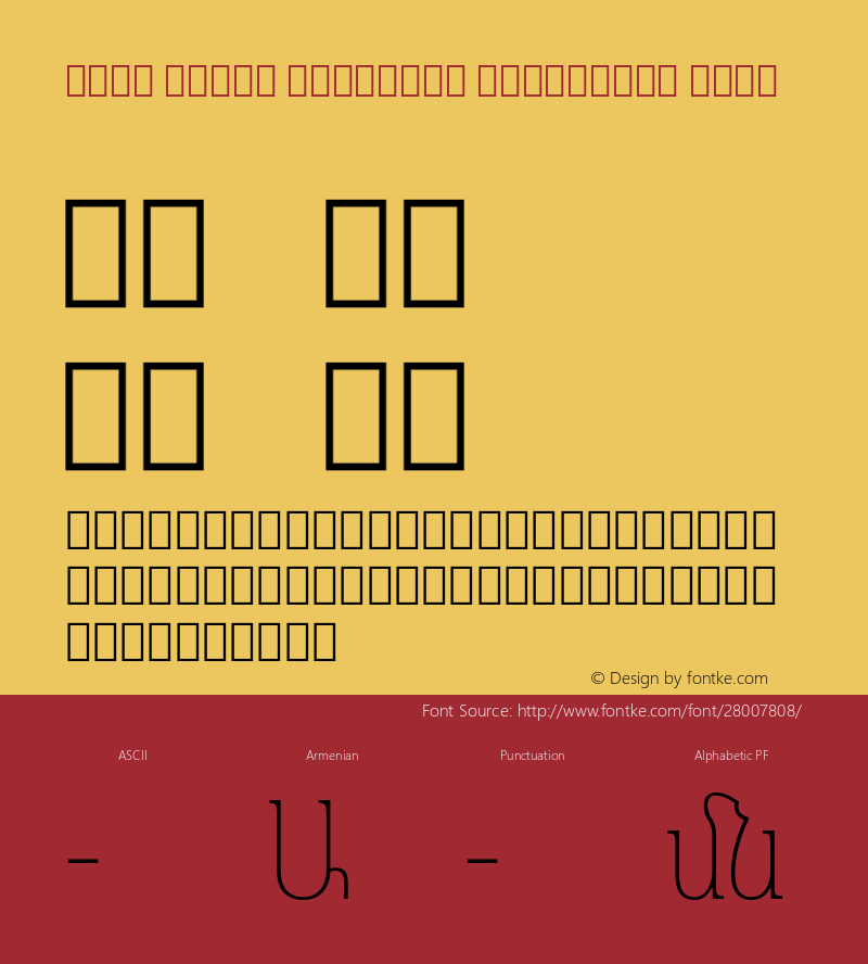 Noto Serif Armenian Condensed Thin Version 2.040;GOOG;noto-source:20181019:f8f3770;ttfautohint (v1.8.2)图片样张