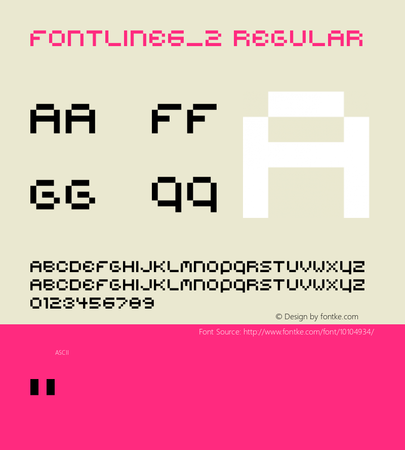 fontline6_2 Regular MoaaSystem webfont 1.00 (www.fontline.co.kr)图片样张