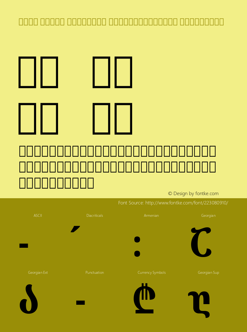 Noto Serif Georgian ExtraCondensed ExtraBold Version 2.001图片样张