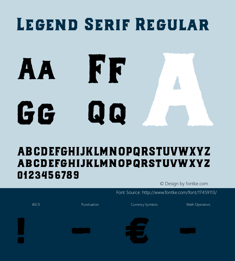 Legend Serif Regular Unknown图片样张