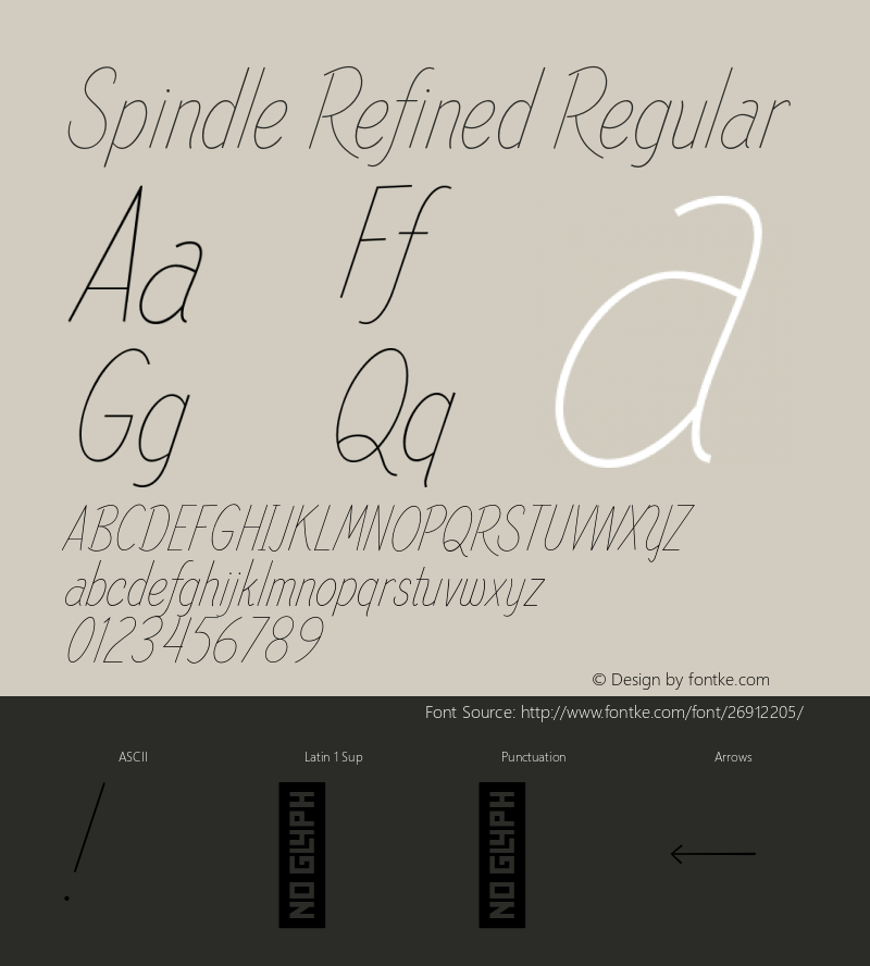 Spindle Refined Regular Version 1.000;PS 001.000;hotconv 1.0.88;makeotf.lib2.5.64775图片样张