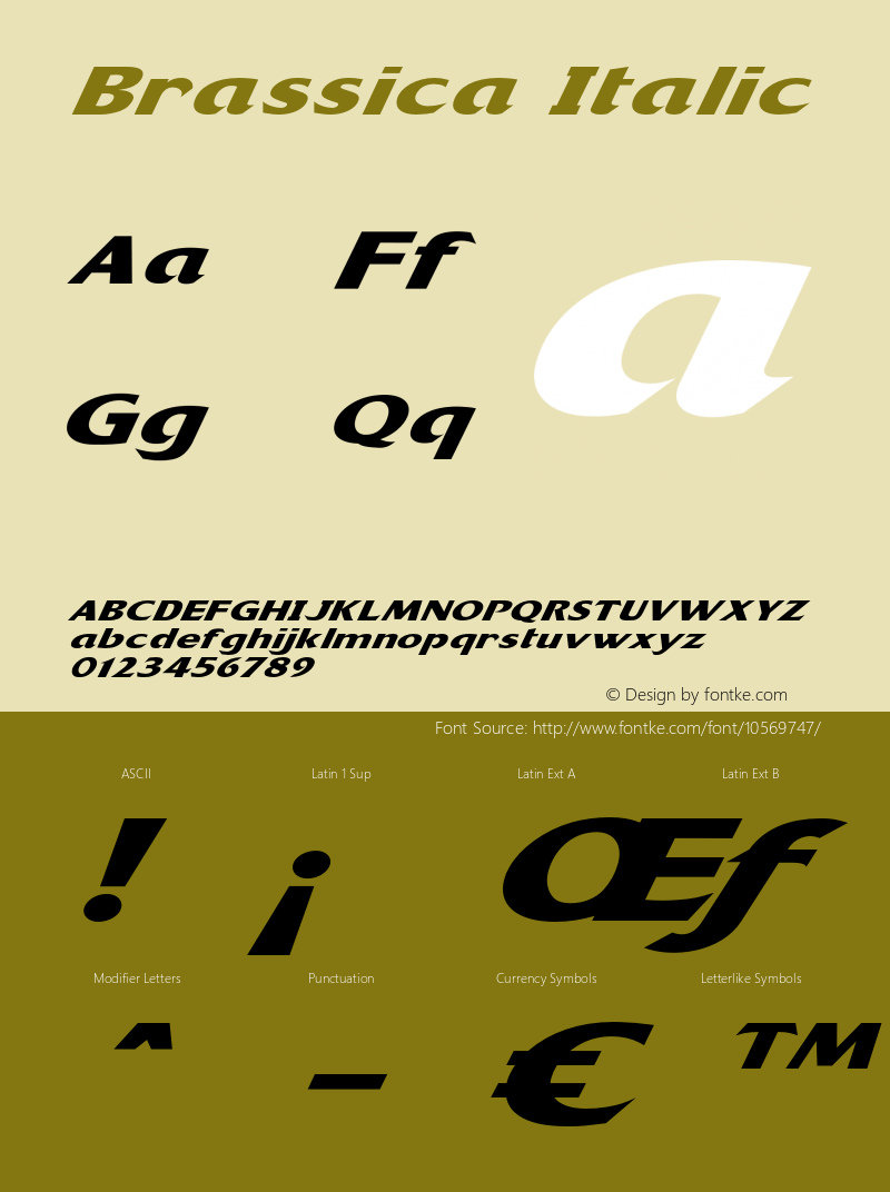 Brassica Italic Version 1.000图片样张