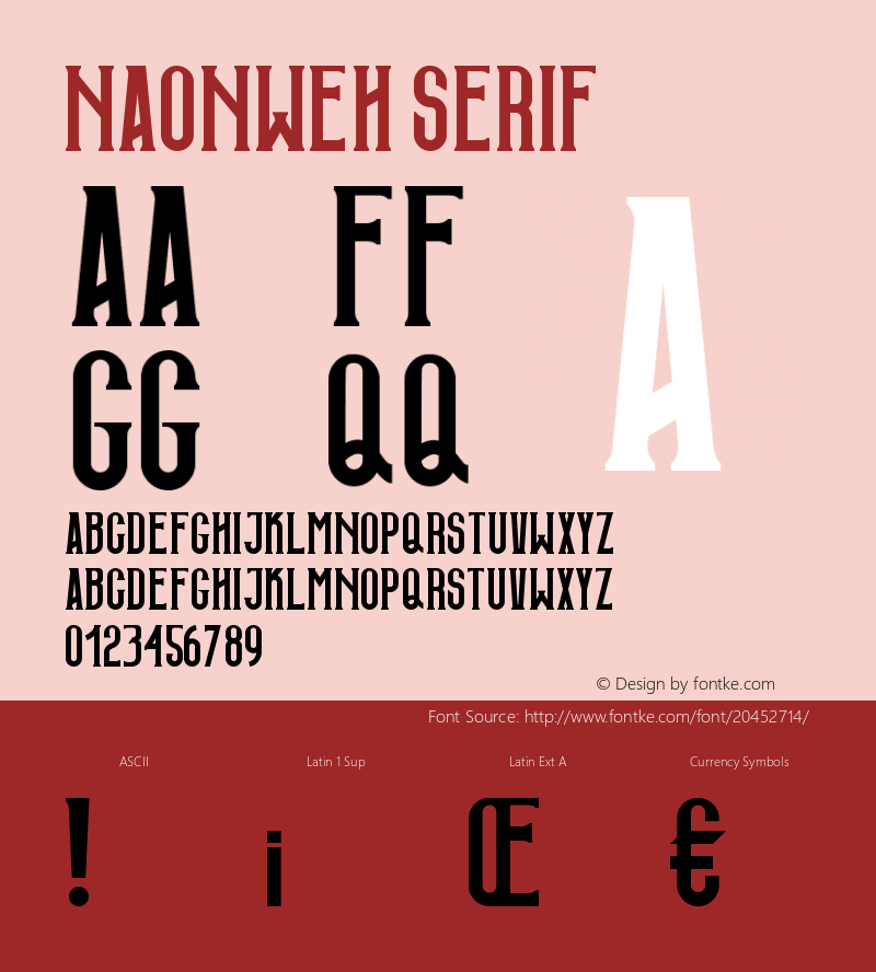 Naonweh-Serif Version 1.000图片样张