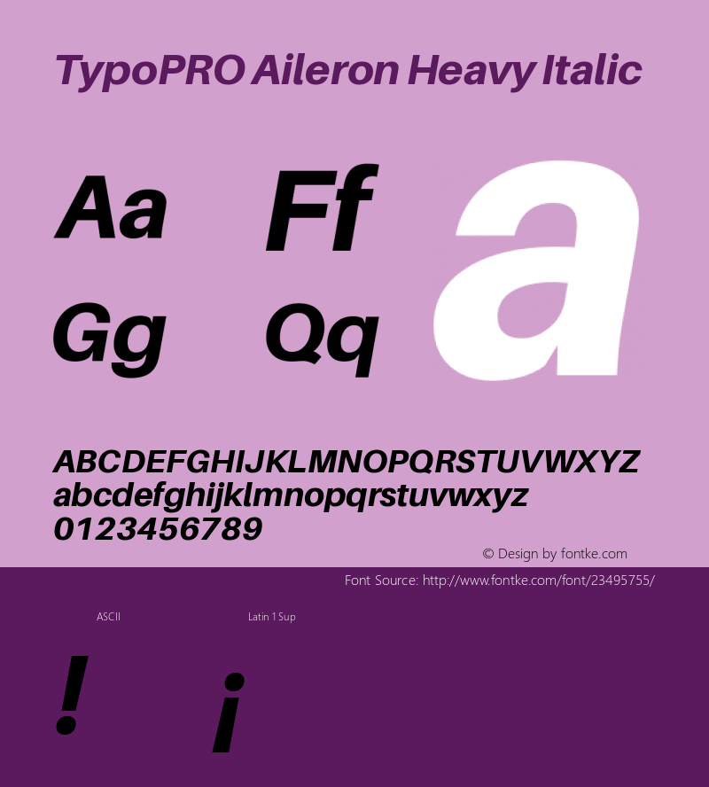TypoPRO Aileron Heavy Italic Version 1.102;PS 001.102;hotconv 1.0.70;makeotf.lib2.5.58329图片样张