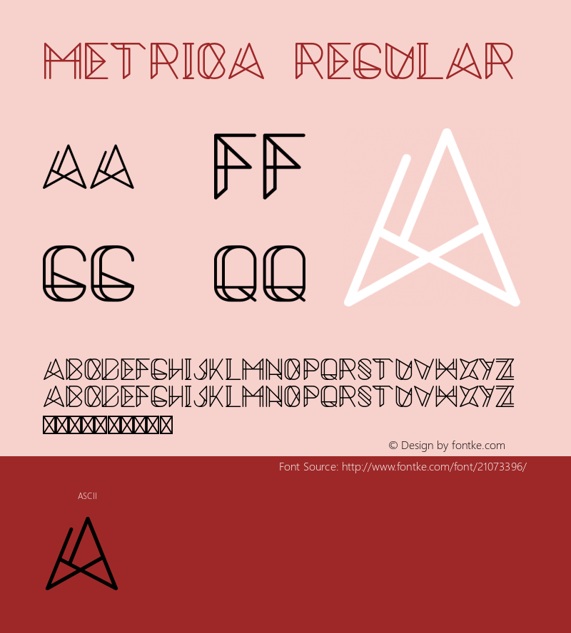 Metrica Version 1.001;PS 001.001;hotconv 1.0.70;makeotf.lib2.5.58329图片样张